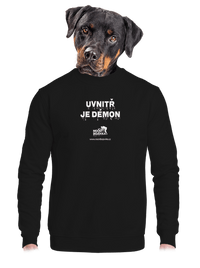 unisex mikina bez kapuce
