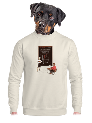 unisex mikina bez kapuce