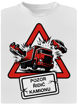 Řidič kamionu pánské sportovní tričko White