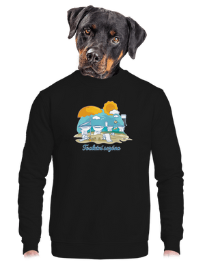 unisex mikina bez kapuce