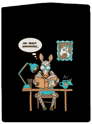 Jak sbalit jednorožce dámská mikina na zip Black