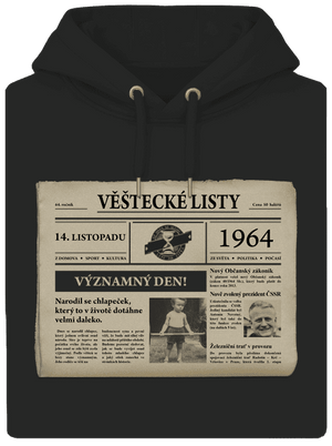 Věštecké listy unisex mikina premium Dark Black