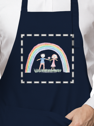 Dětské kresby - nahraj vlastní zástěra Navy