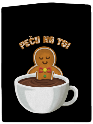 Peču na to! dámská mikina na zip Black