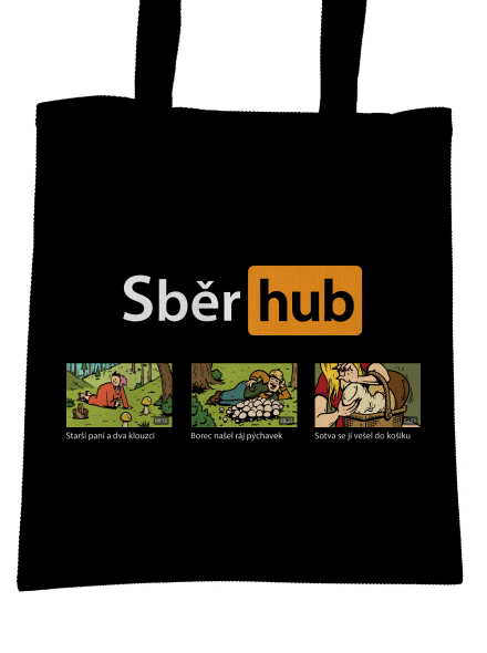 Sběr hub taška Black