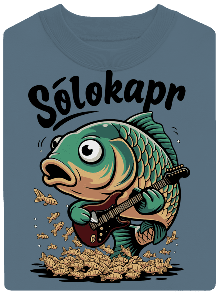 Sólokapr unisex mikina bez kapuce Nordic Blue