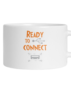 USB připojení hrnek makronka White