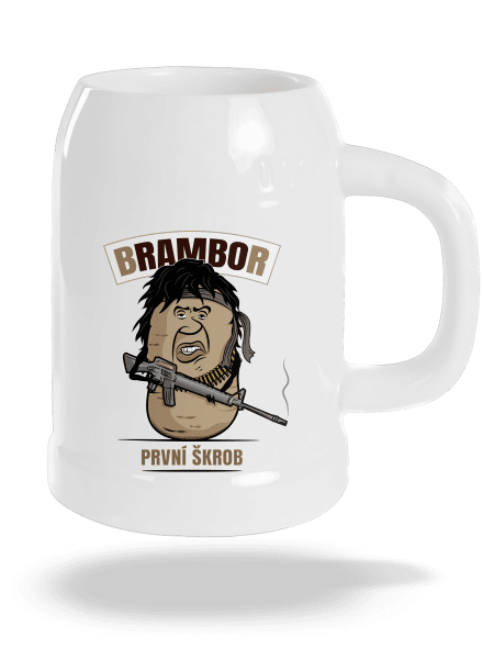 Brambor půllitr White