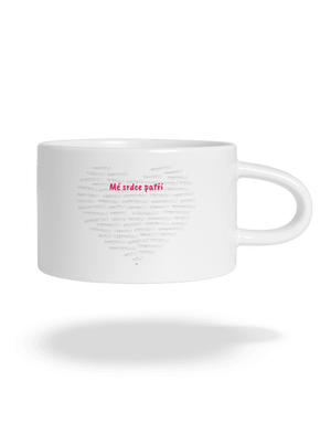 Mé srdce patří hrnek makronka White