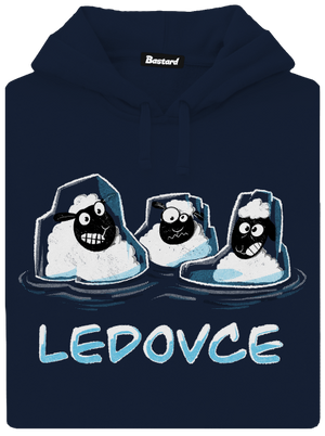 Ledovce pánská mikina klokanka Navy