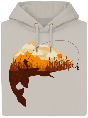 Kapitální úlovek unisex mikina premium Pastel Macchiato