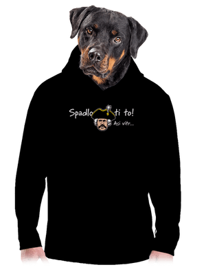 Spadlo ti to pánská mikina klokanka Black