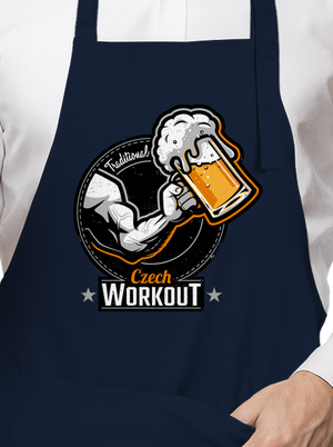 Czech Workout zástěra Navy