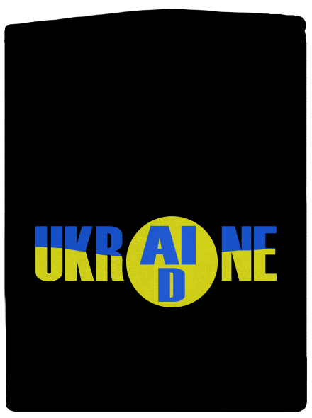 Ukrajina - AID pánská mikina na zip Black