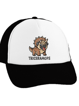 Triceramops kšiltovka truckerka Black cap
