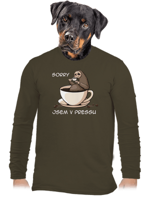 V pressu pánské dlouhý rukáv Urban Khaki