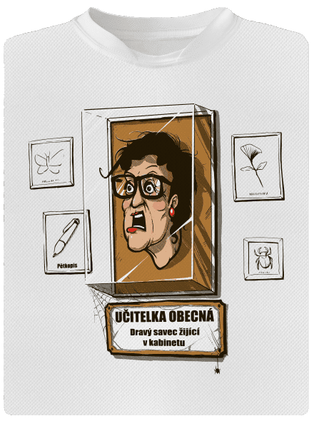 Učitelka obecná dětské sportovní tričko White