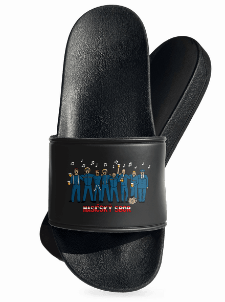 Hasičský sbor pantofle Black