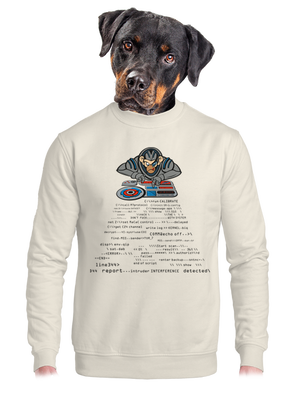 unisex mikina bez kapuce