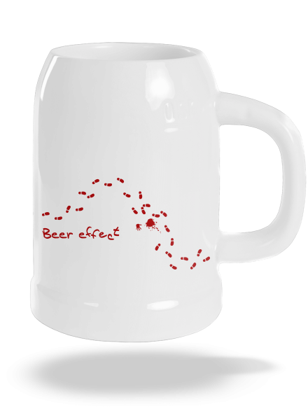 Beer effect půllitr White