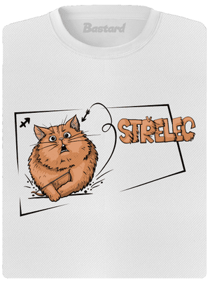 Kočičí horoskop: Střelec dámské sportovní tričko White