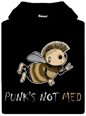 Punks Not Med dámská mikina klokanka Black