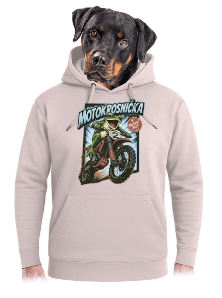 Motokrosnička unisex mikina premium Rose Chalk