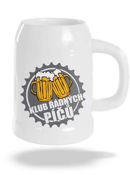 Klub řádných píčů půllitr White