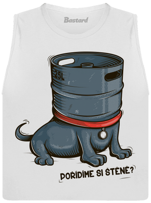 Štěně dámské tílko volné White