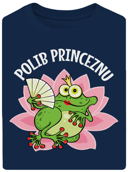 Polib princeznu a prince unisex tričko oversized Midnight Blue
