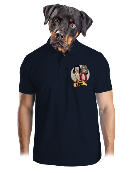 Black Abba pánská polokošile Navy Mal