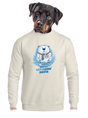 unisex mikina bez kapuce