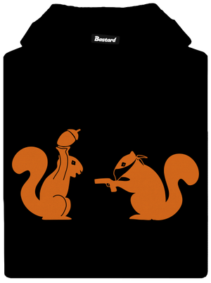 Veverky pánská mikina klokanka Black