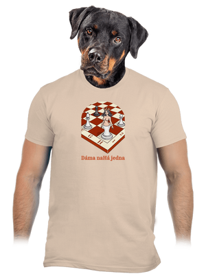 Dáma nahá jedna pánské tričko Sand