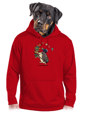 Listonoš pánská mikina klokanka Red