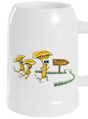 Běží lišky k Táboru půllitr White