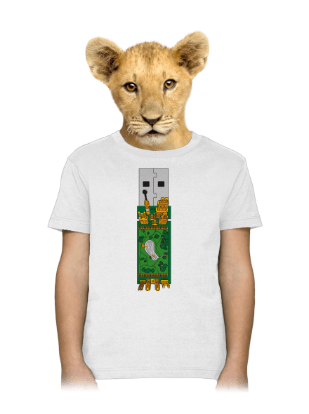 USB city dětské tričko White