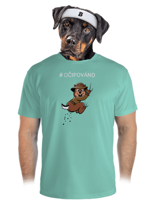 Očipováno pánské sportovní tričko Mint Mal