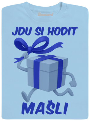 Jdu si hodit mašli dětské tričko Sky Blue