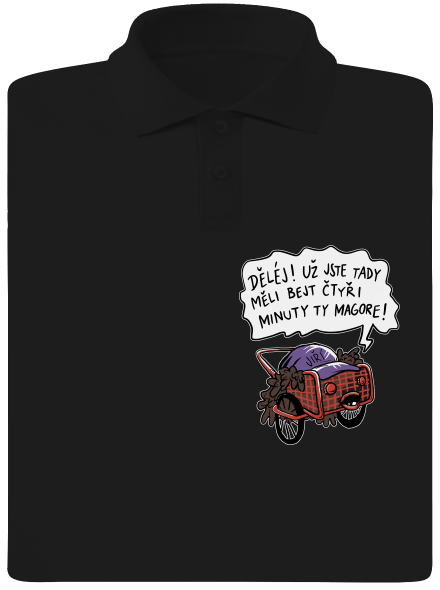 Jiří kára pánská polokošile Black