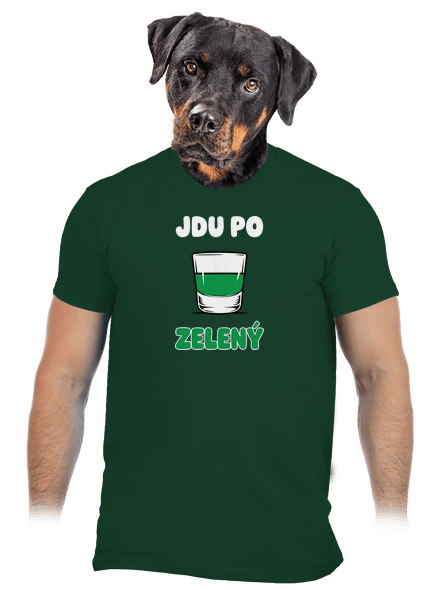 Jdu po zelený pánské tričko Bottle Green