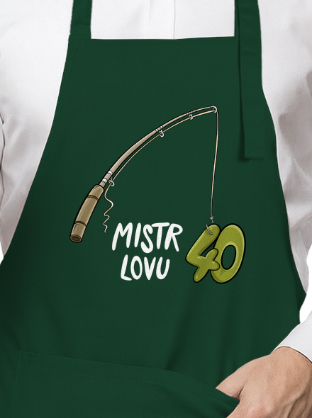 Narozeninový mistr lovu zástěra Bottle Green