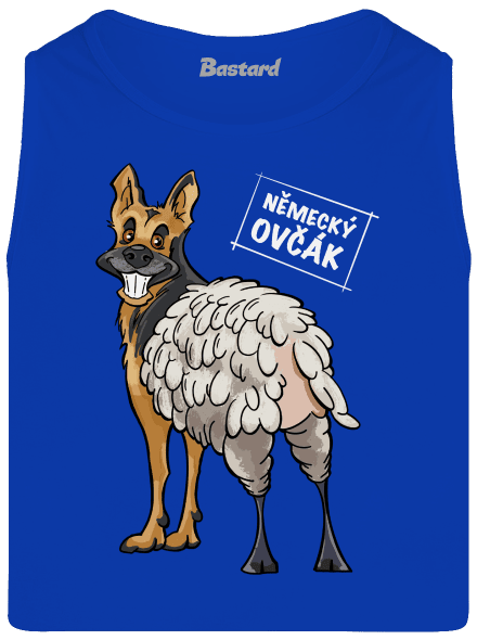 Německý ovčák pánské tílko Royal Blue