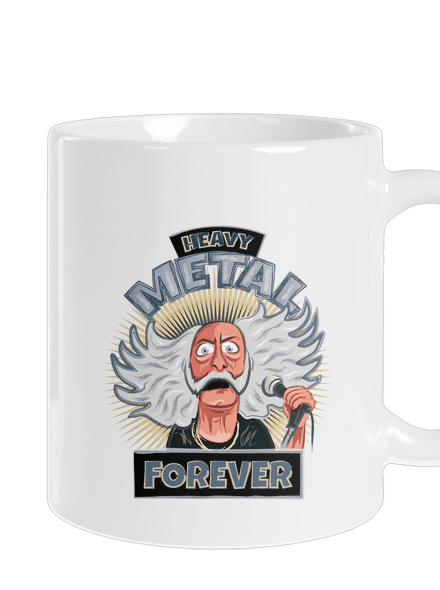 Heavy metal forever klasický hrnek White