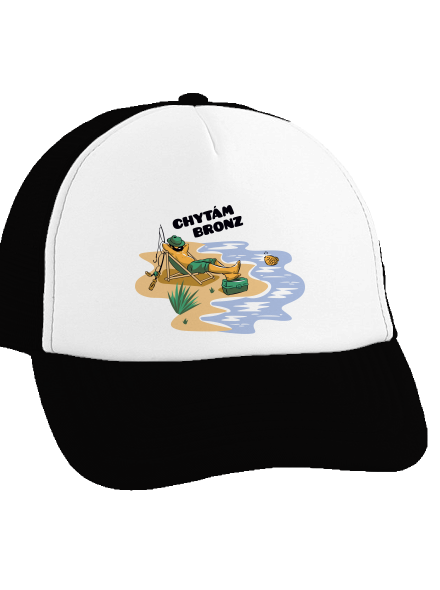 Chytám bronz kšiltovka truckerka Black cap