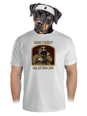 Zase práce? pánské sportovní tričko White