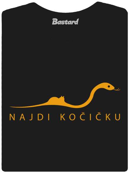 Najdi kočičku dámské tričko Black