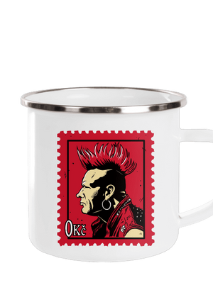 Známka punku plecháček White