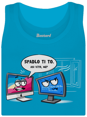 Mac vs. Windows dámské tílko klasické Blue Atol