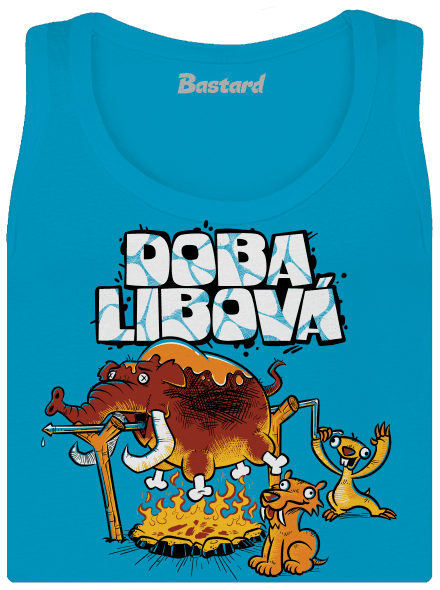 Doba libová dámské tílko klasické Blue Atol